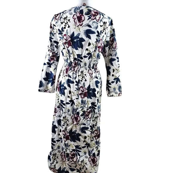 JNMY Floral Linen Maxi Dress in Large - Picture 4 of 8